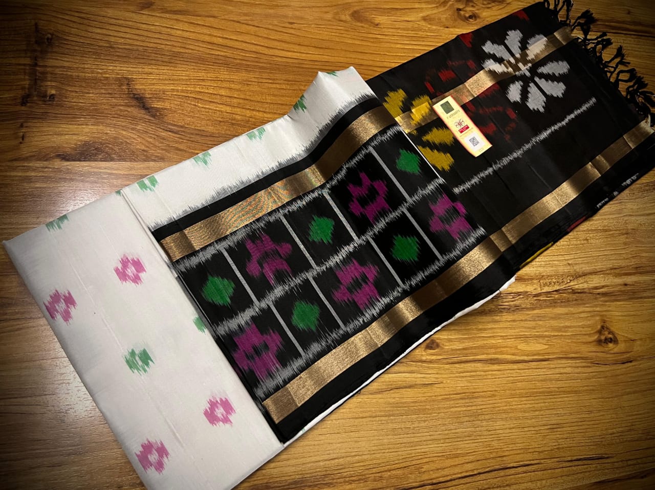 New Pure Ikkath silk Handloom 7 New Pure Ikkath silk Handloom - Image 7
