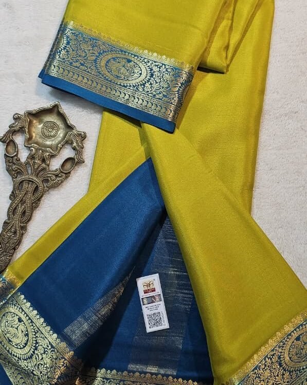 Pure crepe Mysore silk sarees