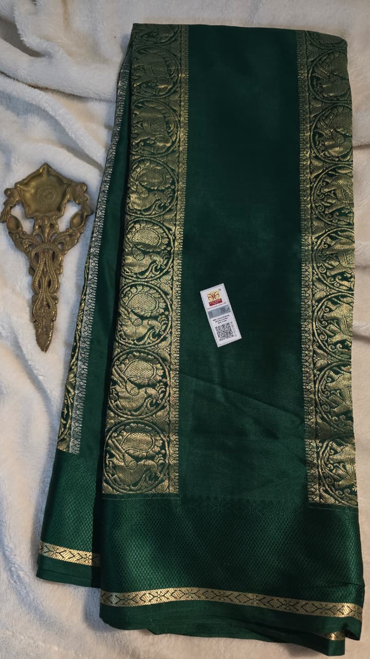 Exclusive Mysore Crepe Silk Saree 4 Exclusive Mysore Crepe Silk Saree - Image 4