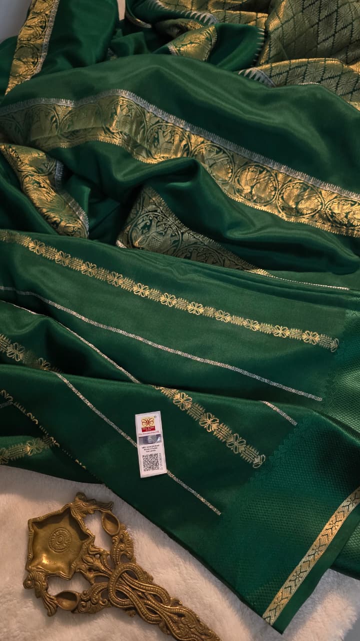 Exclusive Mysore Crepe Silk Saree 5 Exclusive Mysore Crepe Silk Saree - Image 5