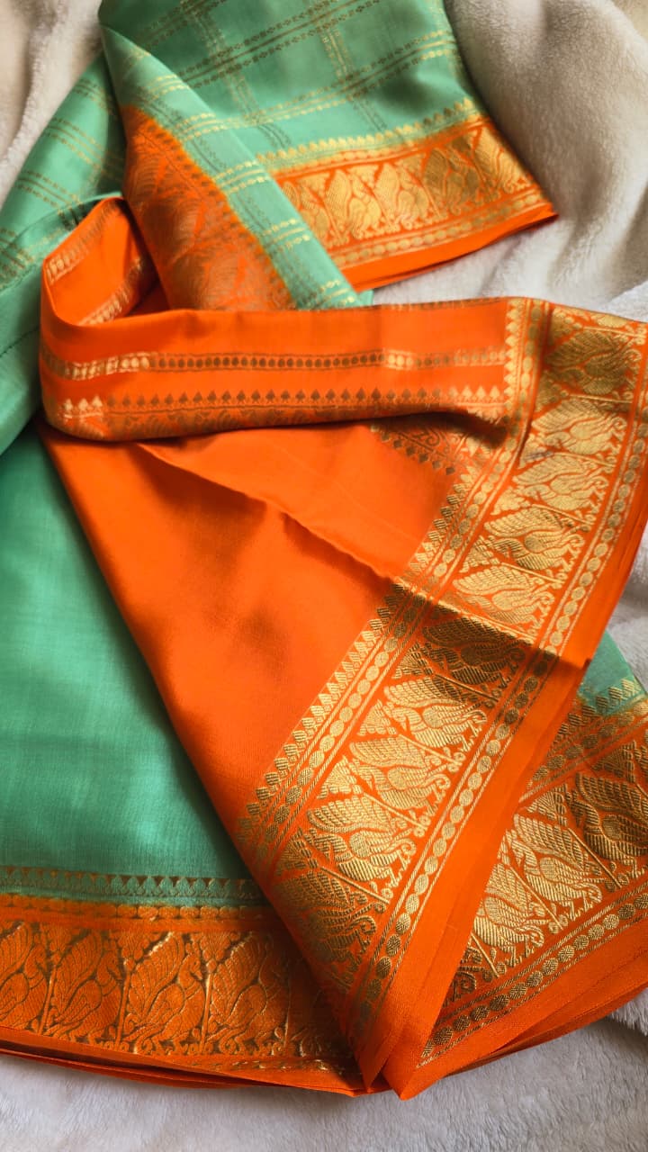 Buy Pure Mysore silk sarees 5 Buy Pure Mysore silk sarees - Image 5
