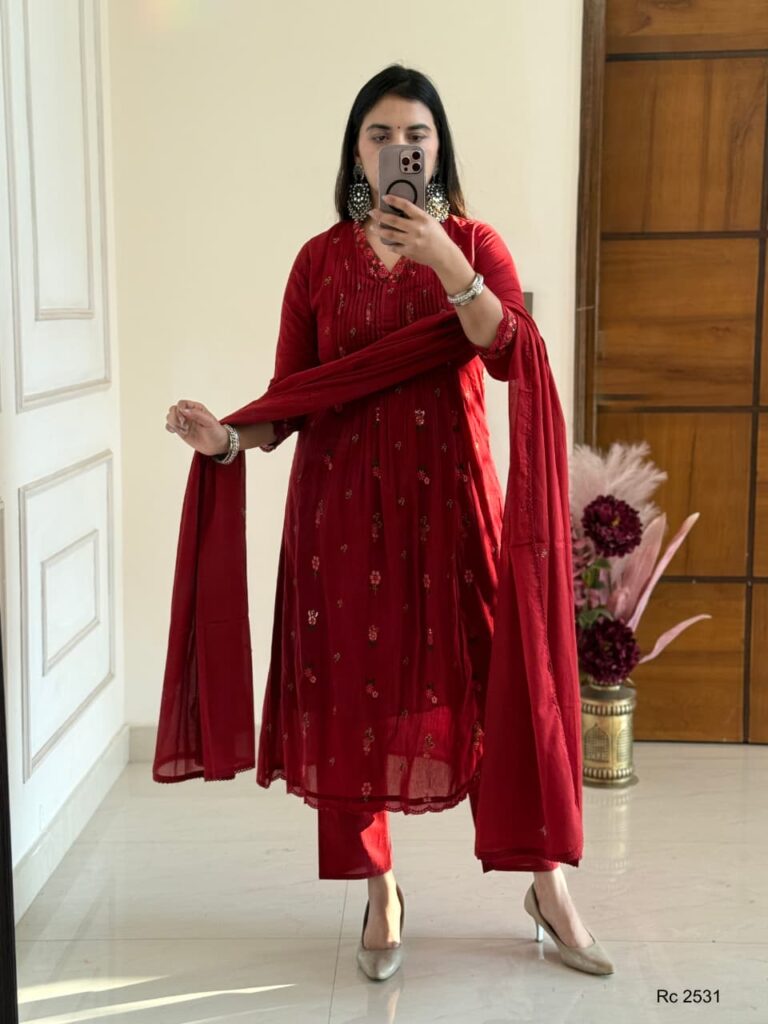 Beautiful Anarkali kurta dupatta set Shop Kurti Sets