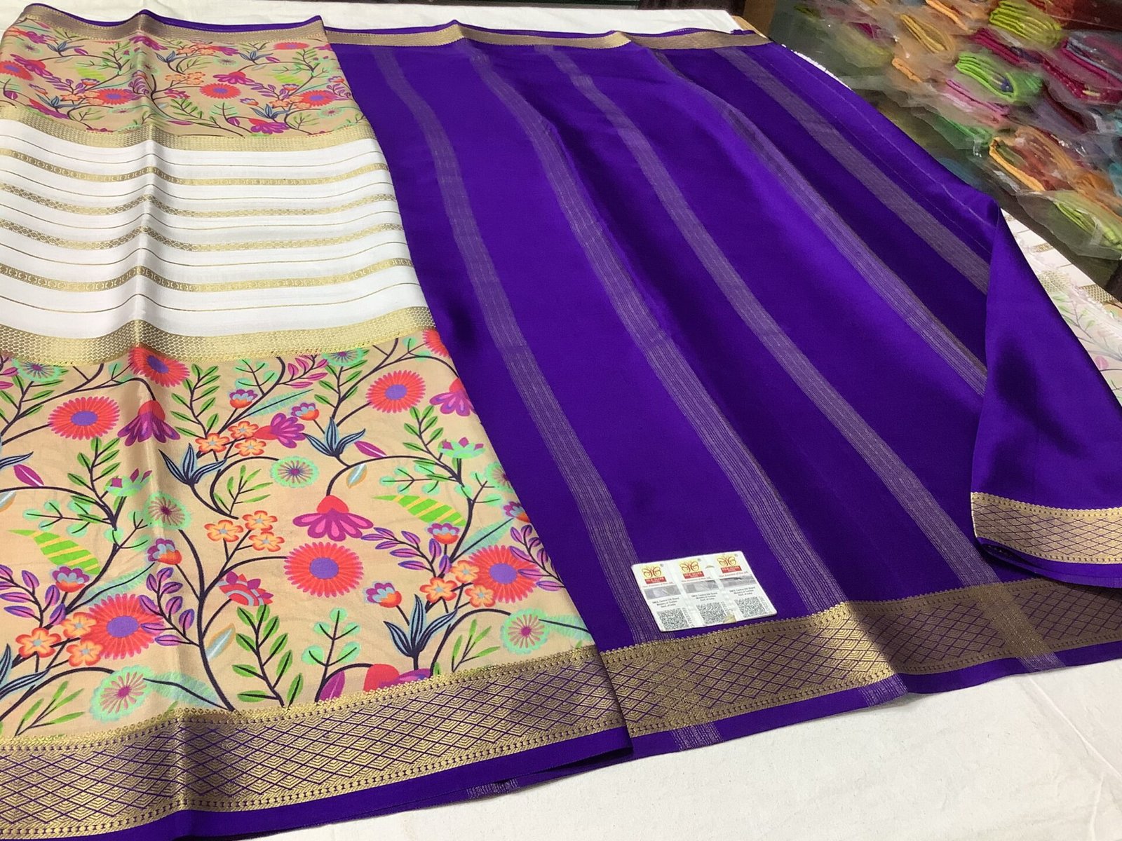 Mysore Crepe Silk Saree 5 Mysore Crepe Silk Saree