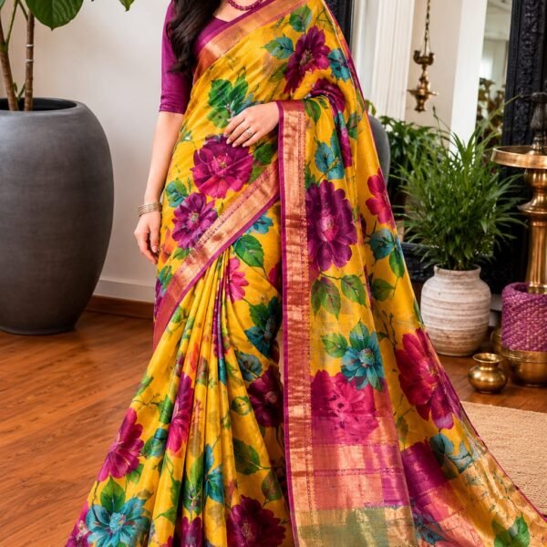 New Pure handloom tussar silk saree