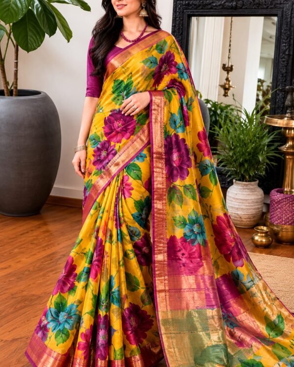 New Pure handloom tussar silk saree