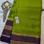 Pure crepe Mysore silk sarees
