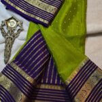 Pure crepe Mysore silk sarees