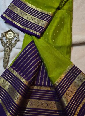 Pure crepe Mysore silk sarees