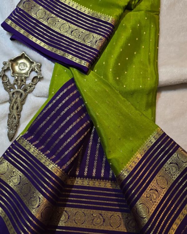Pure crepe Mysore silk sarees