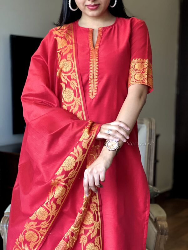 Elegant pure banarasi silk - Image 14