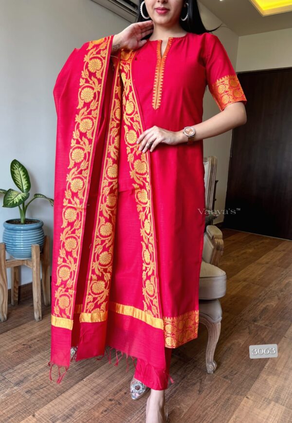 Elegant pure banarasi silk - Image 10