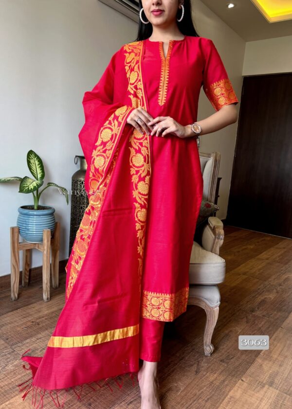 Elegant pure banarasi silk - Image 9