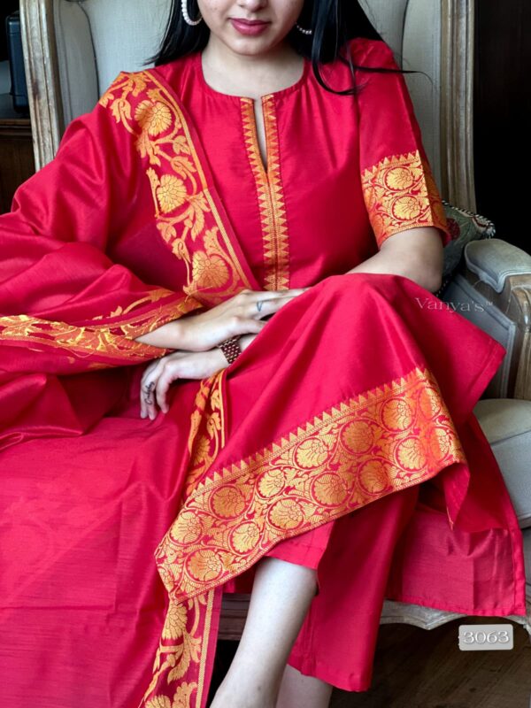 Elegant pure banarasi silk - Image 11