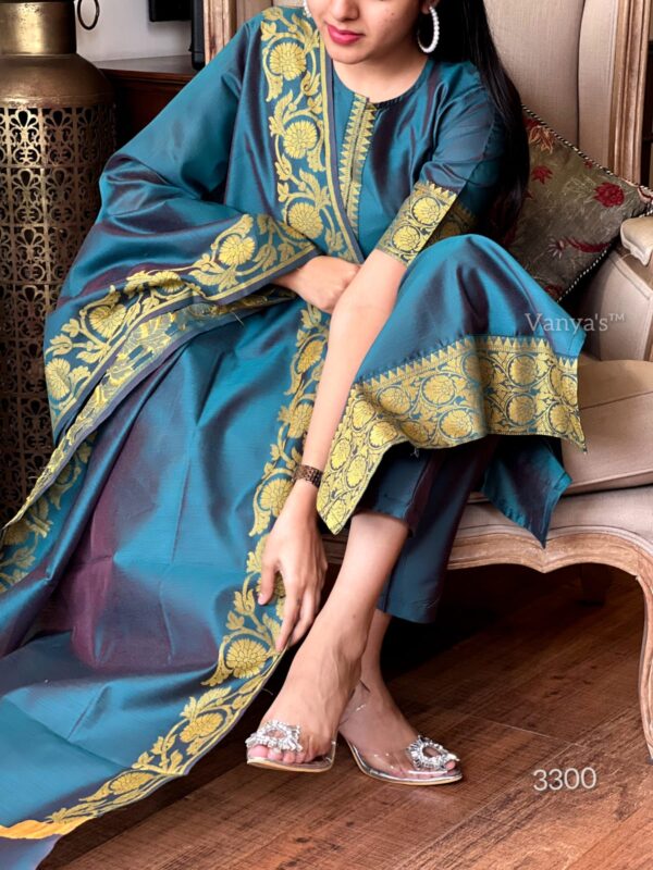 Elegant pure banarasi silk - Image 7