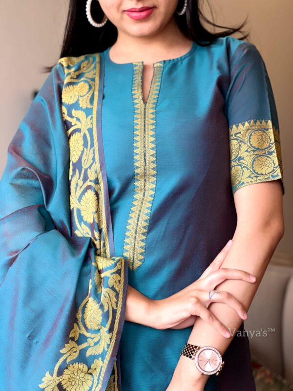 Elegant pure banarasi silk - Image 3