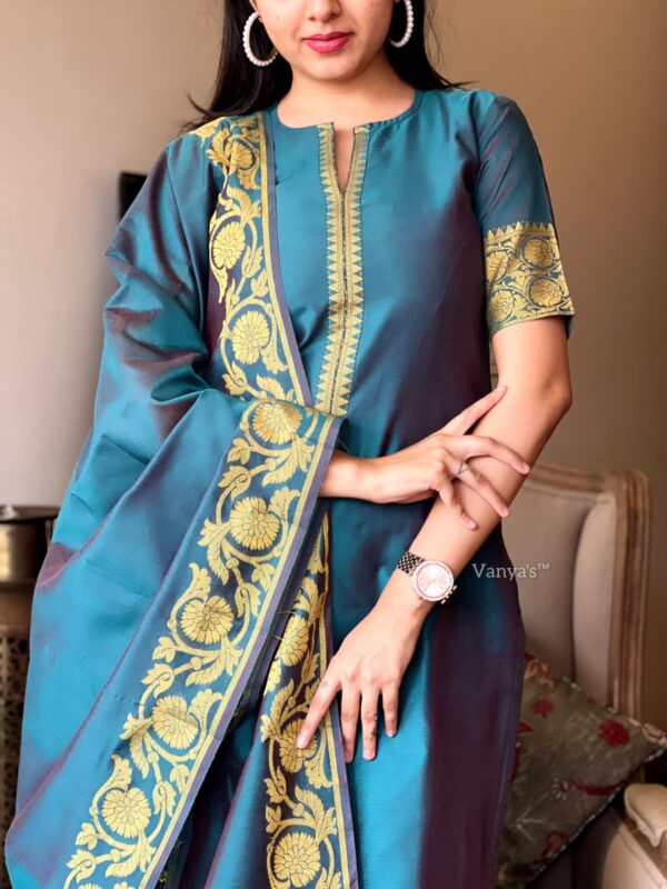 Elegant pure banarasi silk - Image 2