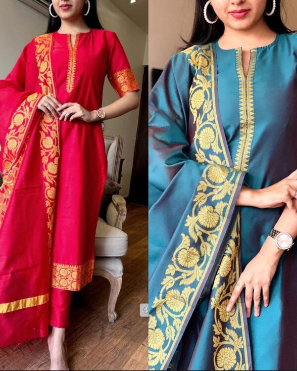 Elegant pure banarasi silk