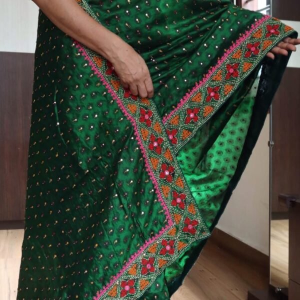 Pure handwoven mashru silk sarees