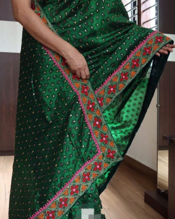 Pure handwoven mashru silk sarees