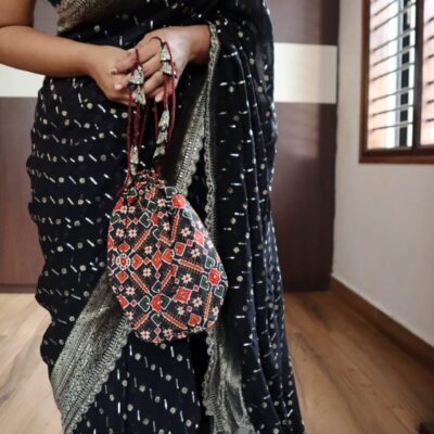 Pure khaddi georgette silk saree