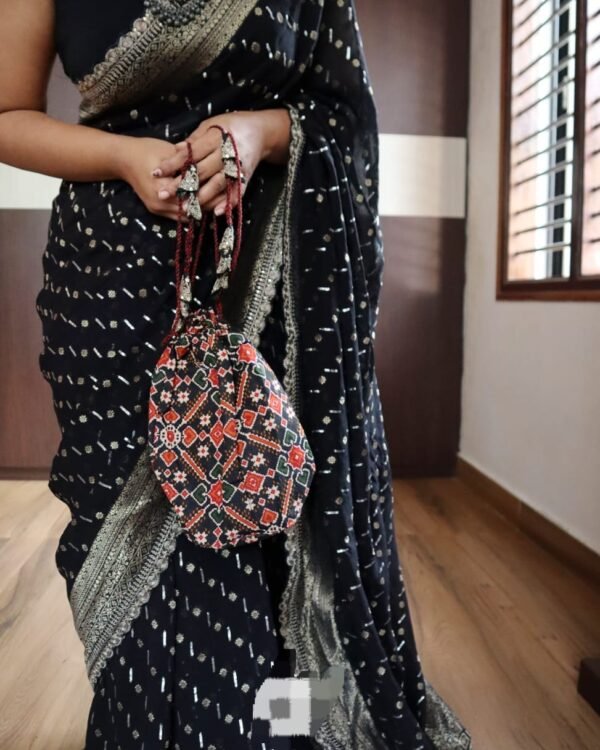 Pure khaddi georgette silk saree