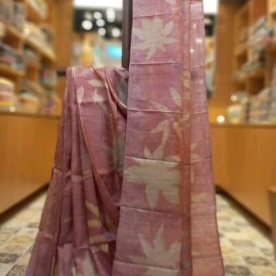 Hand-painted on pure handloom tussar 