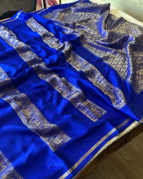 Pure crepe Mysore silk sarees