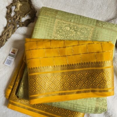 New Pure Mysore Crepe Silk Saree