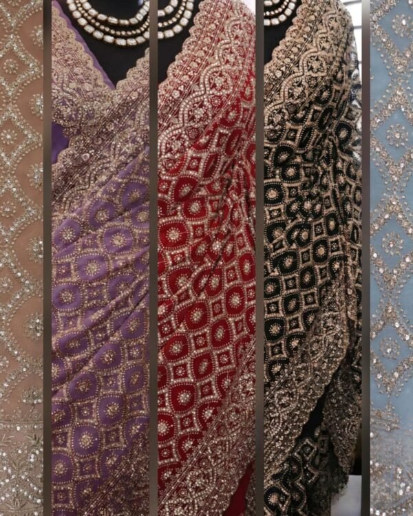 Exclusive Pure Georgette silk sarees