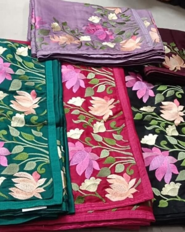 Beautiful satin silk saree