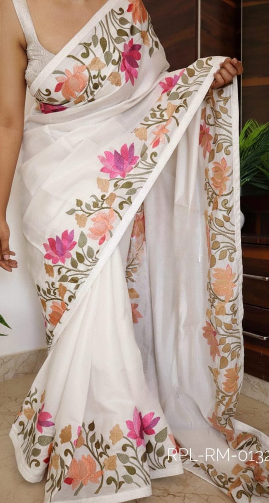 Beautiful satin silk saree 5 Beautiful satin silk saree