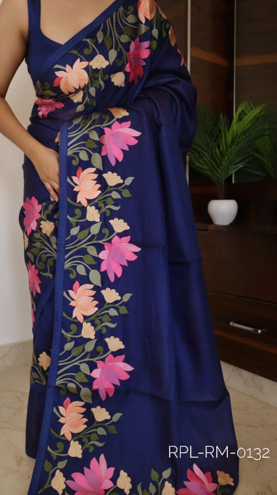 Beautiful satin silk saree 7 Beautiful satin silk saree