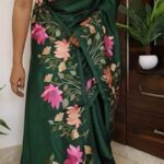 Beautiful satin silk saree