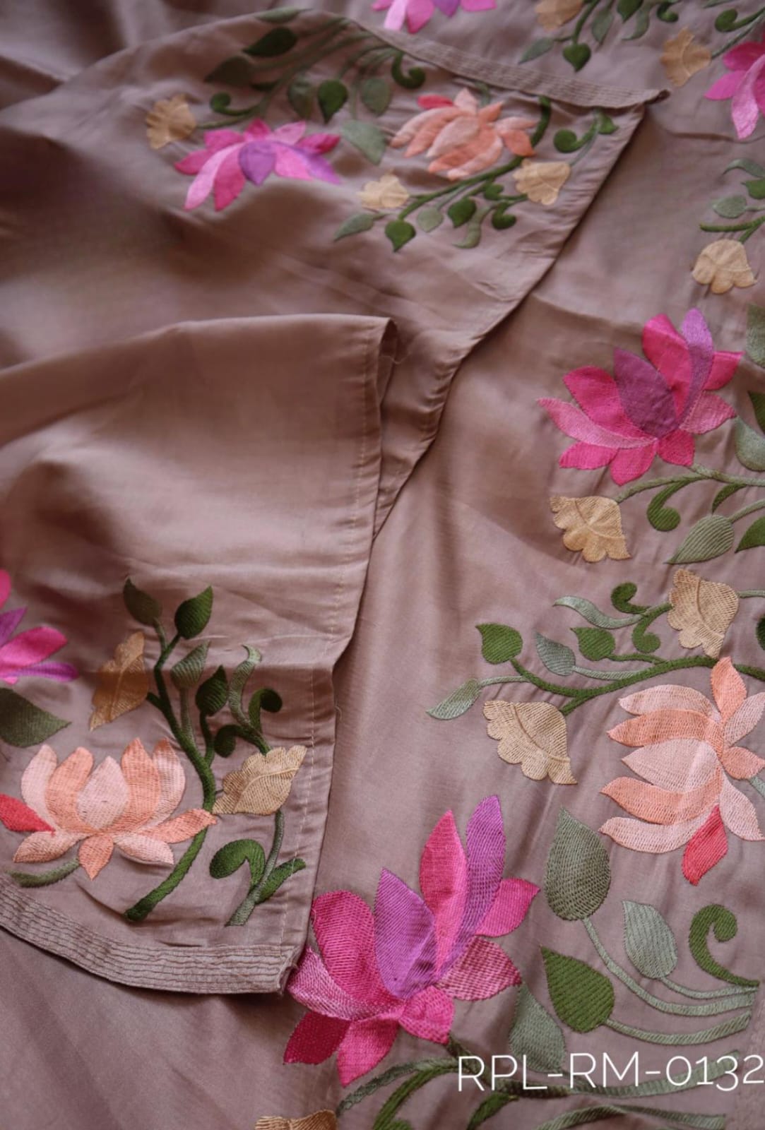 Beautiful satin silk saree 11 Beautiful satin silk saree