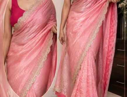 Crushed tissue silk saree Where To Buy A Party Wear Silk Saree