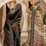 Party Wear Saree Collections – Eflina 11 Elegant tussar silk saree