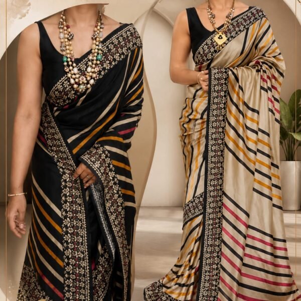 Elegant tussar silk saree