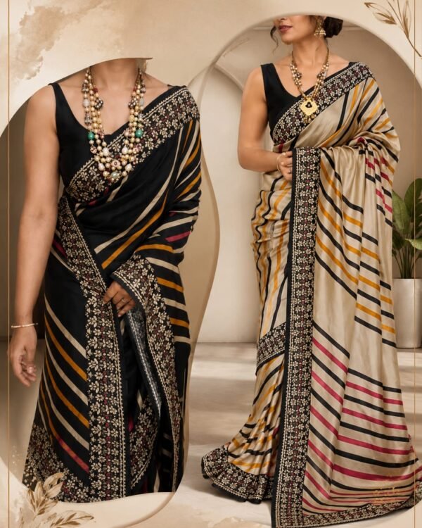 Elegant tussar silk saree