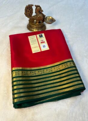Exclusive No.1 Pure Mysore Crepe silk sarees
