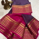 Exclusive Pure Mysore Crepe silk sarees