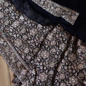 Exclusive Pure Georgette silk Lucknowi Chikankari handwork