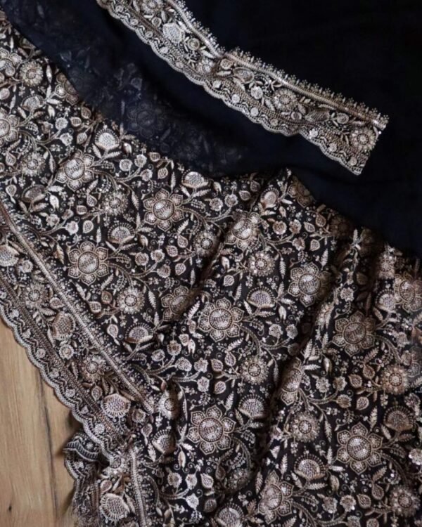 Exclusive Pure Georgette silk Lucknowi Chikankari handwork
