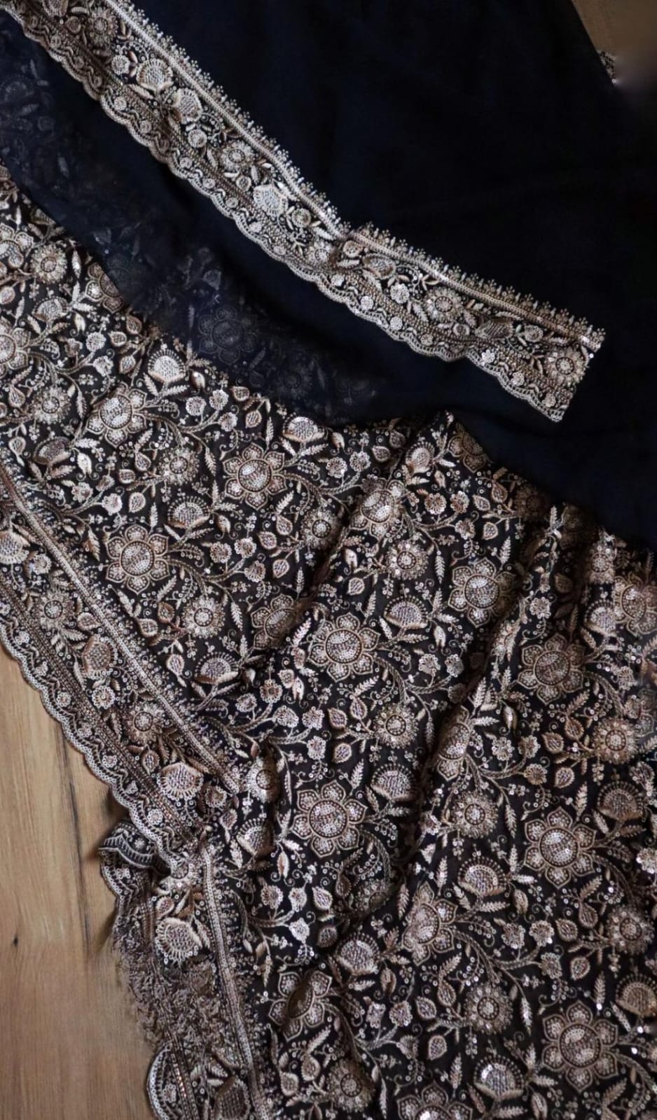 Exclusive Pure Georgette silk Lucknowi Chikankari handwork 1 Exclusive Pure Georgette silk Lucknowi Chikankari handwork