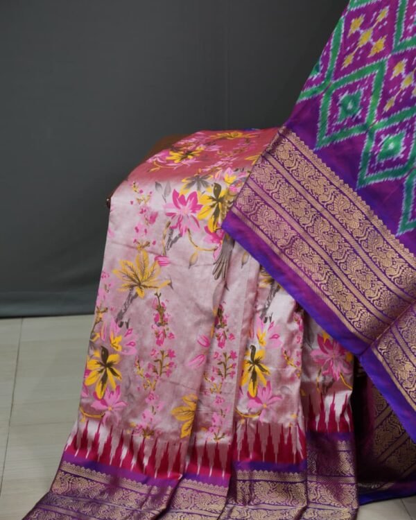 Ikkat silk sarees