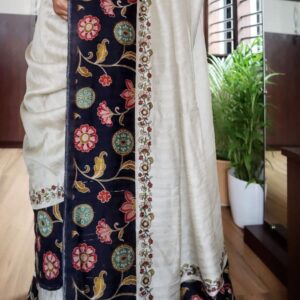 Kalamkari pure tussar silk saree