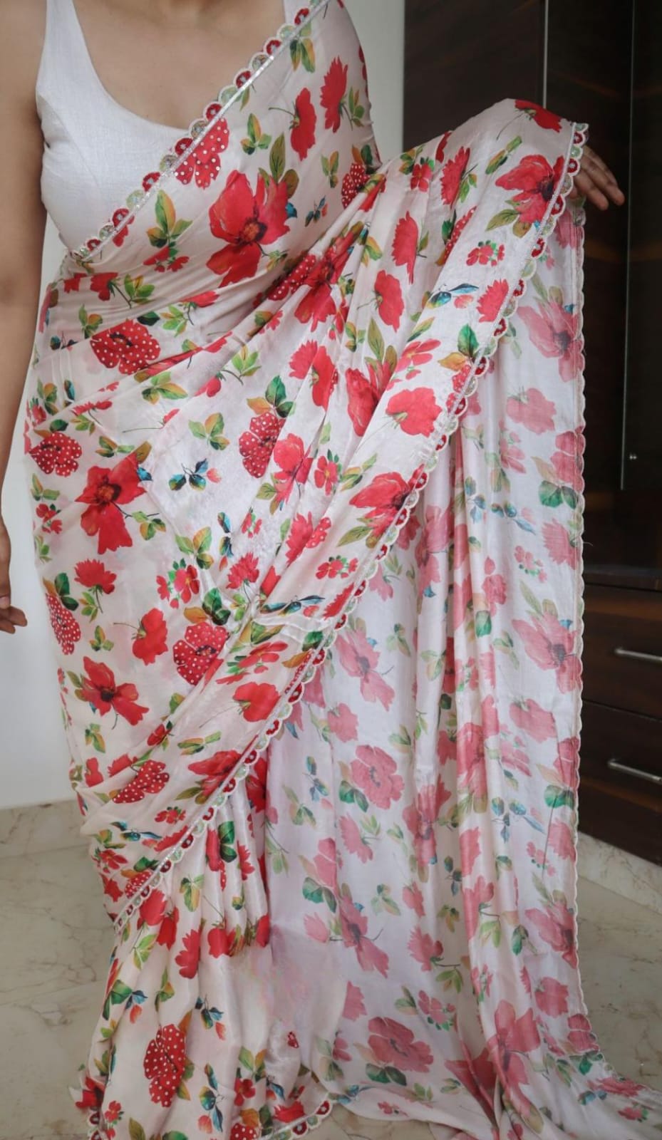 Pure Mysore crepe silk sarees 3 Pure Mysore crepe silk sarees - Image 3