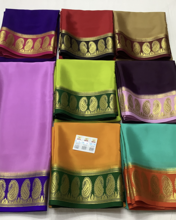 Pure crepe Mysore silk saree