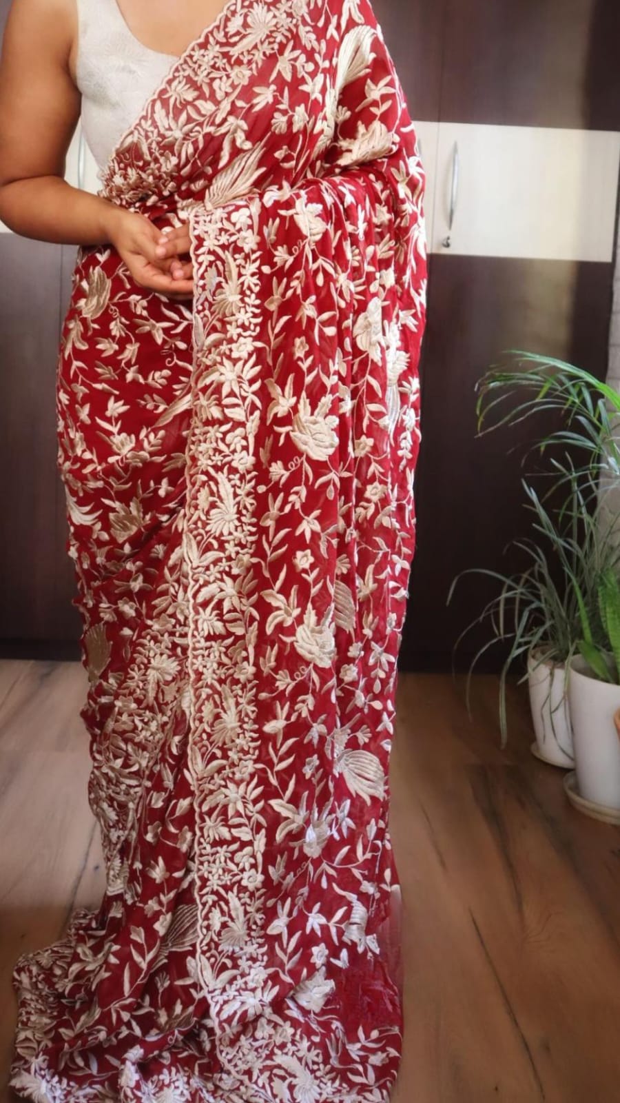 Pure crepe silk sarees 10 Pure crepe silk sarees - Image 10