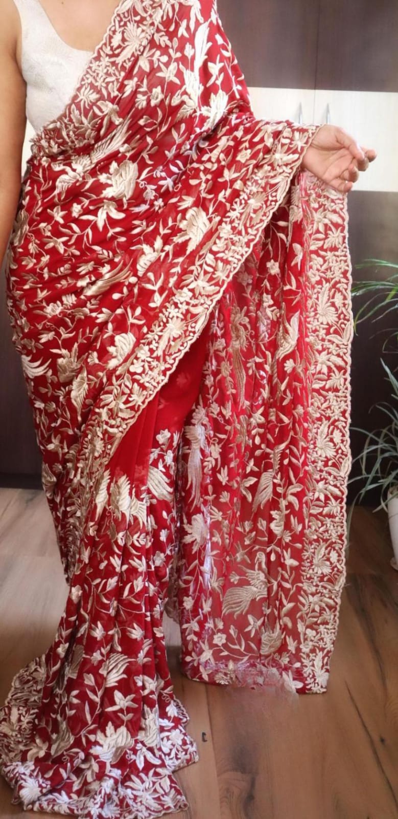 Pure crepe silk sarees 11 Pure crepe silk sarees - Image 11