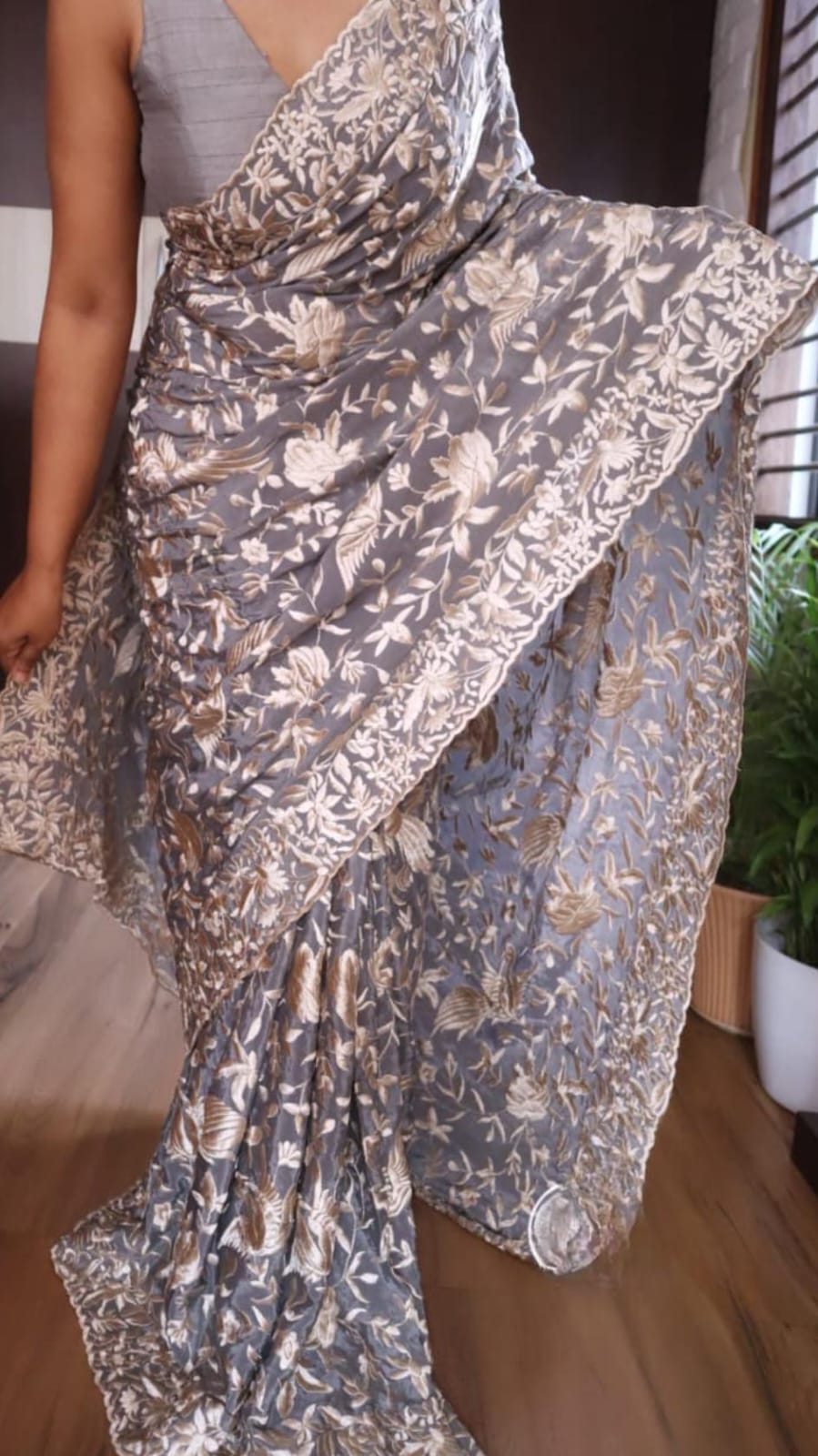 Pure crepe silk sarees 2 Pure crepe silk sarees